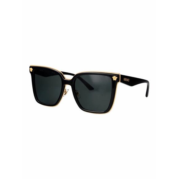 New Versace Sunglasses VE2278D GB1/87 Black Square Medusa Logo Authentic main image 10